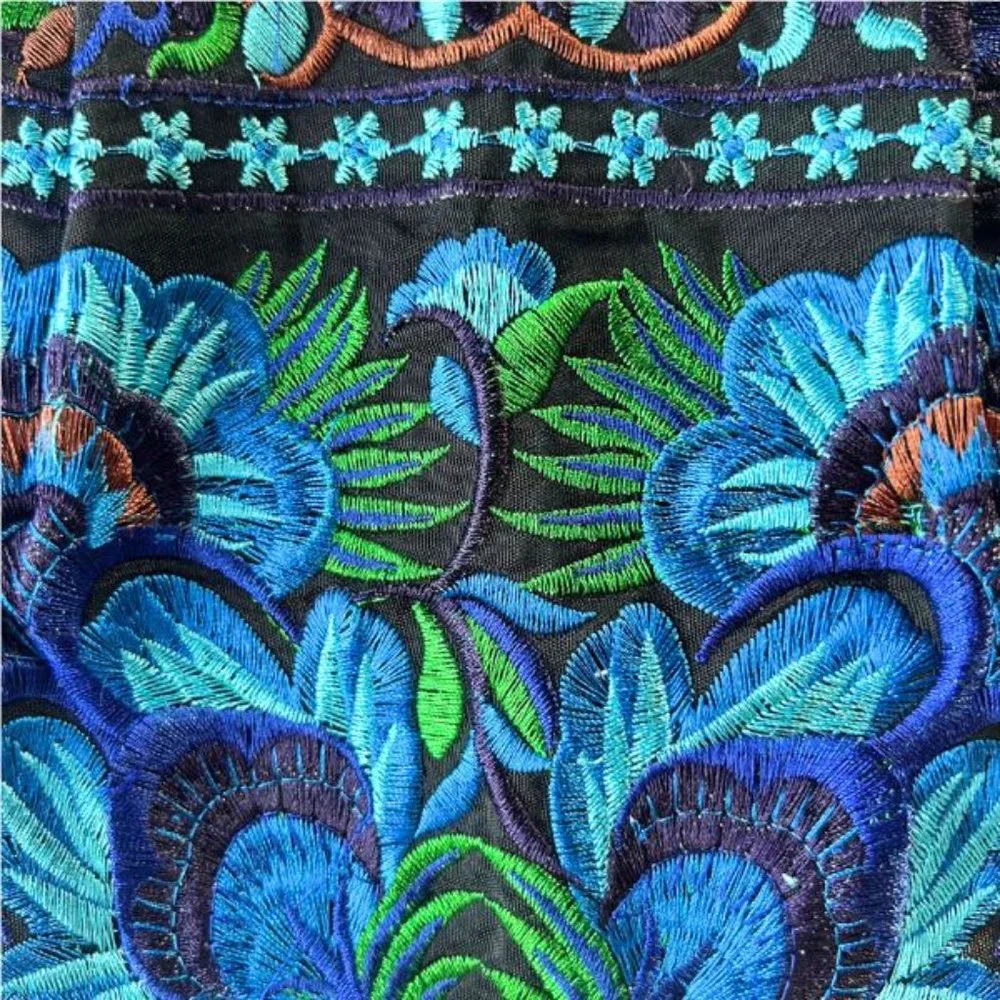 Thai Hand Crafted Artisan Embroidered Clutch